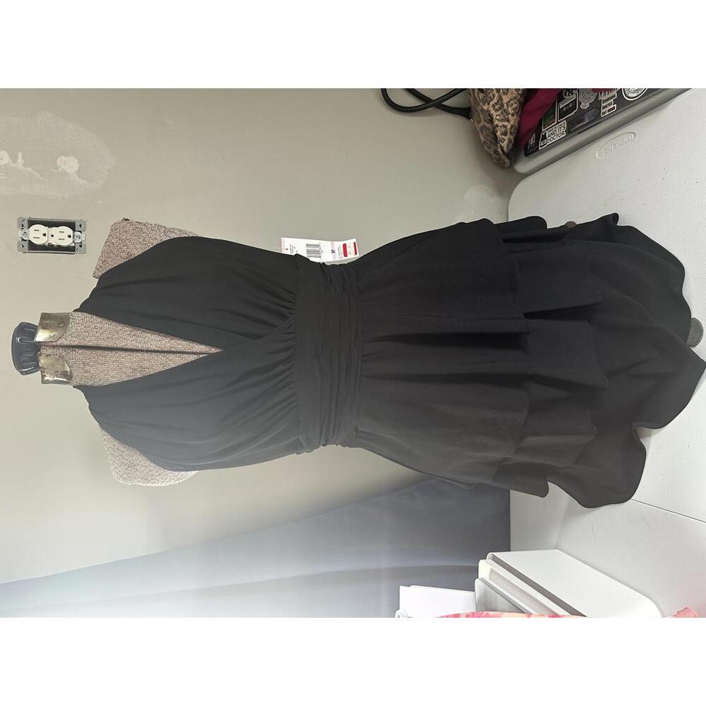 Evan-Picone Y2k Black Halter Dress Petite 6